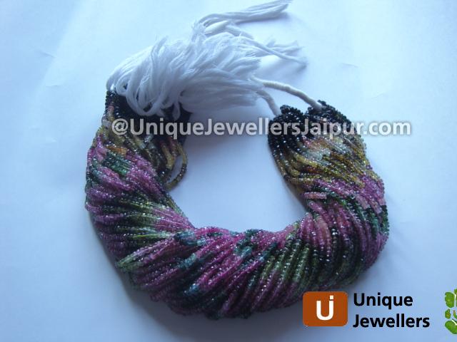 Turmuline Faceted Roundelle Beads